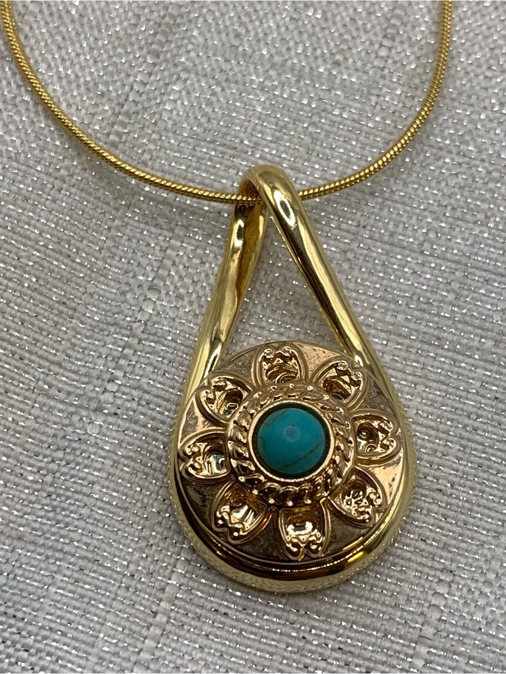 Gold Infinity Pendant - Ginger Snap & Co. Snap Button Necklace - 18mm/20mm